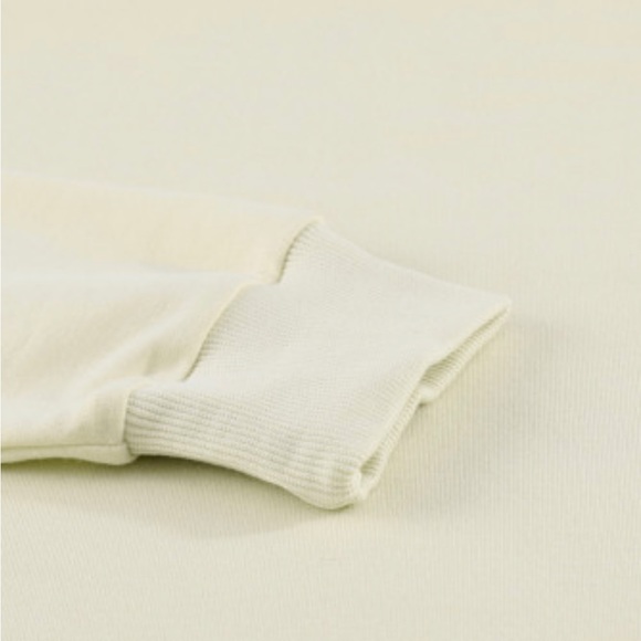 Beige Crew Neck Raglan Sleeve Sweatshirt - Picture 7 of 11